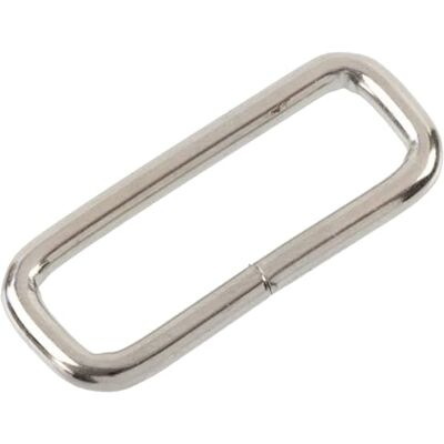AERZETIX Set van 12 zilverkleurige rechthoekige metalen gespen riemdoorvoer 25 x 2,5 mm naai-accessoires lederwaren voor het maken van handvatten van riemtassen en doe-het-zelfprojecten AERZETIX Set van 12 zilverkleurige rechthoekige metalen gespen riemdoorvoer 25 x 2,5 mm naai-accessoires lederwaren voor het maken van handvatten van riemtassen en doe-het-zelfprojecten