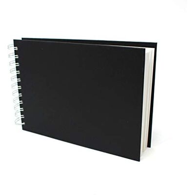 Artway Studio Spiraal gebonden A5 schetsboek Landschap 96 pagina's (48 bladeren) van 170gsm Cartridge Papier Hardback Sketchbook 48 pagina's (96 zijden) – zwarte spiraalbinding – potlood, houtskool, pastel, inkt en marker – A5 liggend reisblok Artway Studio Spiraal gebonden A5 schetsboek Landschap 96 pagina's (48 bladeren) van 170gsm Cartridge Papier Hardback Sketchbook 48 pagina's (96 zijden) – zwarte spiraalbinding – potlood, houtskool, pastel, inkt en marker – A5 liggend reisblok