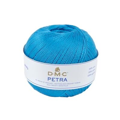 DMC Petra garen van 100% katoen, blauw (53843), maat 5 DMC Petra garen van 100% katoen, blauw (53843), maat 5