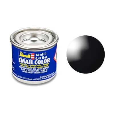 Revell Email Color emailverf 14 ml (glanzende zwarte afwerking) Revell Email Color emailverf 14 ml (glanzende zwarte afwerking)