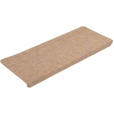 vidaXL Traptapijten, zelfklevend, 15 stuks, 65 x 24,5 x 3,5 cm, beige vidaXL Traptapijten, zelfklevend, 15 stuks, 65 x 24,5 x 3,5 cm, beige