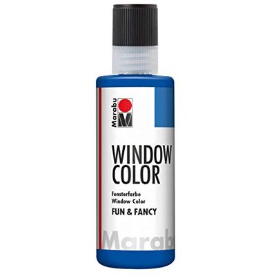 Marabu Fun & Fancy – raamkleur herpositioneerbaar, 80 ml tube – ultramarijn blauw Marabu Fun & Fancy – raamkleur herpositioneerbaar, 80 ml tube – ultramarijn blauw