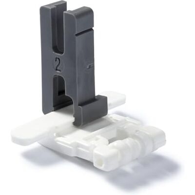 Prym Ritssluiting voet, wit, grijs, 9,81 x 8,4 x 1,2 cm Prym Ritssluiting voet, wit, grijs, 9,81 x 8,4 x 1,2 cm