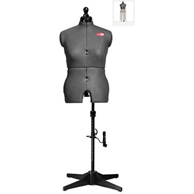 Prym adonna Multi M 610256 naaibuste in hoogte verstelbaar, 8-delig, verstelbaar voor borst, taille en heupen, met draaiknop en nekbreedteverstelling, grijs Prym adonna Multi M 610256 naaibuste in hoogte verstelbaar, 8-delig, verstelbaar voor borst, taille en heupen, met draaiknop en nekbreedteverstelling, grijs