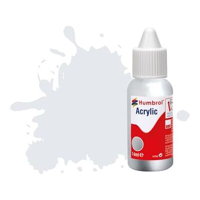 Humbrol Acrylverf DB0191 nr. 191 zilver chroom metallic (14 ml) voor modelbouw, kunststof, metaal, hout, glas, keramiek en meer Humbrol Acrylverf DB0191 nr. 191 zilver chroom metallic (14 ml) voor modelbouw, kunststof, metaal, hout, glas, keramiek en meer