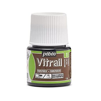 PEBEO Pébéo 050011 Vitrail 1 fles bruin 45 ml PEBEO Pébéo 050011 Vitrail 1 fles bruin 45 ml
