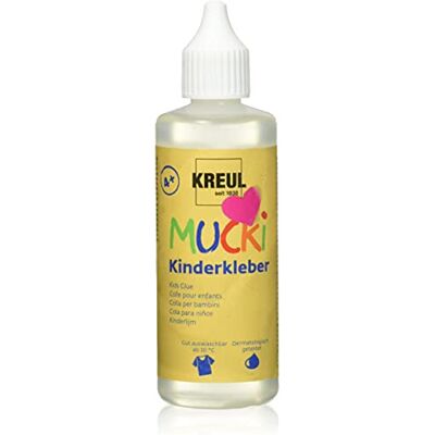 KREUL Mucki 24382 kinderlijm 80 ml wateroplosbaar, oplosmiddelvrij, pvc-vrij, geurloos, universeel inzetbaar, parabenenvrij, glutenvrij, lactosevrij, vegan, afwasbaar, transparant KREUL Mucki 24382 kinderlijm 80 ml wateroplosbaar, oplosmiddelvrij, pvc-vrij, geurloos, universeel inzetbaar, parabenenvrij, glutenvrij, lactosevrij, vegan, afwasbaar, transparant