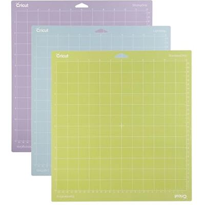 Cricut 2003546 snijmat, 30,5 x 30,5 cm, kunststof, meerkleurig, Taglie Unica, 3 stuks Cricut 2003546 snijmat, 30,5 x 30,5 cm, kunststof, meerkleurig, Taglie Unica, 3 stuks