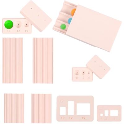 HuhWafee Polymeer Klei Kralen Rol Geperforeerde Boor Plastic Meter Sieraden Maken Tool voor Ronde Kralen DIY Sieraden Knutselen Geschikt voor Kettingen En Loop HuhWafee Polymeer Klei Kralen Rol Geperforeerde Boor Plastic Meter Sieraden Maken Tool voor Ronde Kralen DIY Sieraden Knutselen Geschikt voor Kettingen En Loop