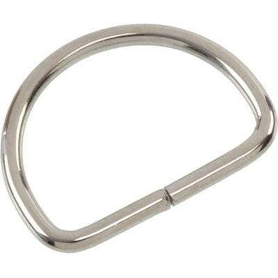 AERZETIX Set van 14 D halve maan ringen Ø 2 mm riemdoorvoer 20 mm metaal zilver kleur fournituren accessoires voor tassen, tassen en verschillende ambachtelijke projecten AERZETIX Set van 14 D halve maan ringen Ø 2 mm riemdoorvoer 20 mm metaal zilver kleur fournituren accessoires voor tassen, tassen en verschillende ambachtelijke projecten