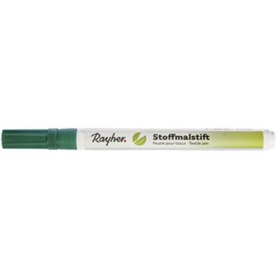 Rayher 3823513 kleurpotloden voor stoffen, fijne punt, donkergroen Rayher 3823513 kleurpotloden voor stoffen, fijne punt, donkergroen