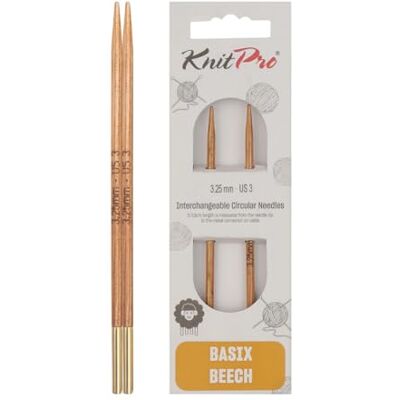 KnitPro KP35632 Basix berk: verwisselbare rondbreinaalden: normaal: 11,6 cm x 3,25 mm, berkenhout, meerkleurig, 3,25 mm KnitPro KP35632 Basix berk: verwisselbare rondbreinaalden: normaal: 11,6 cm x 3,25 mm, berkenhout, meerkleurig, 3,25 mm