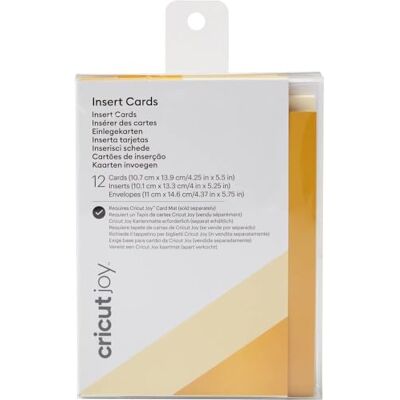 Cricut Joy Insteekkaarten A2, crème en holografisch goud Cricut Joy Insteekkaarten A2, crème en holografisch goud