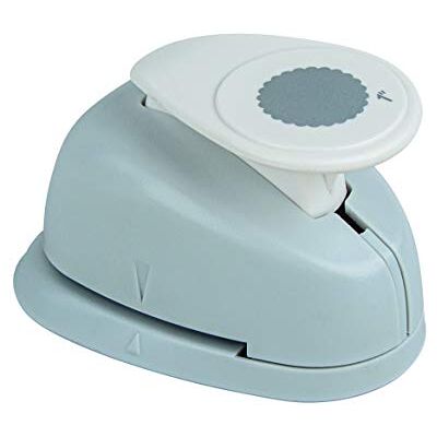 Rayher 8964000 perforator, rond, met geschulpte rand, diameter 2,54 cm, grijs Rayher 8964000 perforator, rond, met geschulpte rand, diameter 2,54 cm, grijs