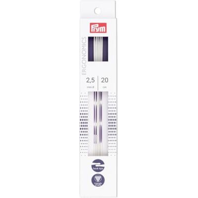 Prym Dubbele puntnaald, hoogwaardig synthetisch materiaal, wit, één maat Prym Dubbele puntnaald, hoogwaardig synthetisch materiaal, wit, één maat