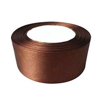 Trimming Shop Rol bruin lint 40 mm x 25 m dubbelzijdig satijnen lint in levendige kleuren 100% polyester voor geschenkverpakking, decoratie, kunst en knutselen machinewasbaar Trimming Shop Rol bruin lint 40 mm x 25 m dubbelzijdig satijnen lint in levendige kleuren 100% polyester voor geschenkverpakking, decoratie, kunst en knutselen machinewasbaar