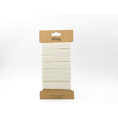 Trimz Natuurlijke visgraat katoenen lint 15 mm x 5 m Trimz Natuurlijke visgraat katoenen lint 15 mm x 5 m