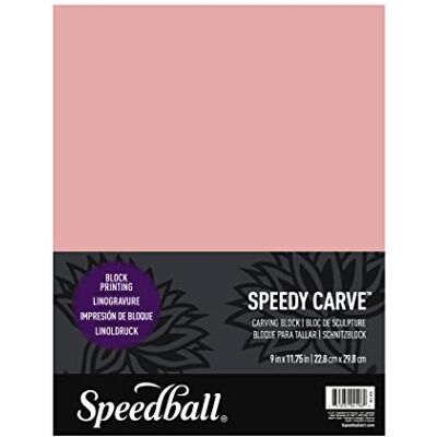 Speedball Speedy-Carve Snijplaat, roze, 9-in-by-11 3/4-inch Speedball Speedy-Carve Snijplaat, roze, 9-in-by-11 3/4-inch