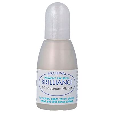 Tsukineko Brilliance Refill Inks re-inker, platinum planeet Tsukineko Brilliance Refill Inks re-inker, platinum planeet
