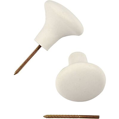 Creativ Company 506960 haken, wit, 4 stuks Creativ Company 506960 haken, wit, 4 stuks