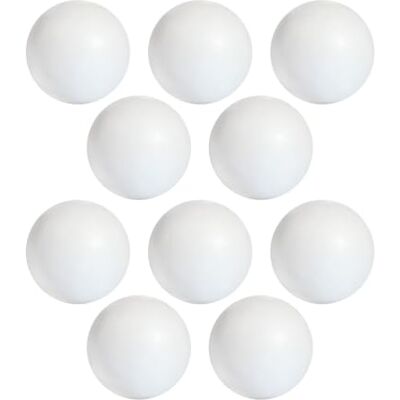 MCE-Commerce Styropor 10 stuks piepschuim ballen Ø 7 cm, glad en duurzaam, voor knutselen, modelbouw, doe-het-zelf projecten, wit MCE-Commerce Styropor 10 stuks piepschuim ballen Ø 7 cm, glad en duurzaam, voor knutselen, modelbouw, doe-het-zelf projecten, wit