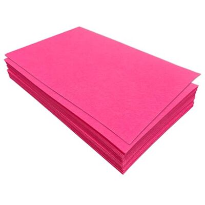 Jtnohx 32 vellen hard vilt om te knutselen, 17,78 x 28,7 cm, gekleurd stoffen vierkant om te knutselen (donkerroze) Jtnohx 32 vellen hard vilt om te knutselen, 17,78 x 28,7 cm, gekleurd stoffen vierkant om te knutselen (donkerroze)