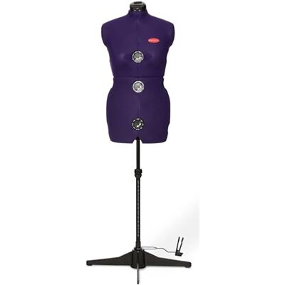 Prym adonna M, 8-delige paspop, metaal, paars, M Prym adonna M, 8-delige paspop, metaal, paars, M
