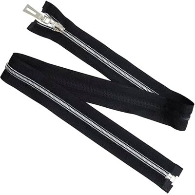 AERZETIX 5 stuks spiraalritssluitingen nr. 5 70 cm deelbaar kleur zwart met decoratieve trekker voor jasaccessoires en kledingnaaien AERZETIX 5 stuks spiraalritssluitingen nr. 5 70 cm deelbaar kleur zwart met decoratieve trekker voor jasaccessoires en kledingnaaien