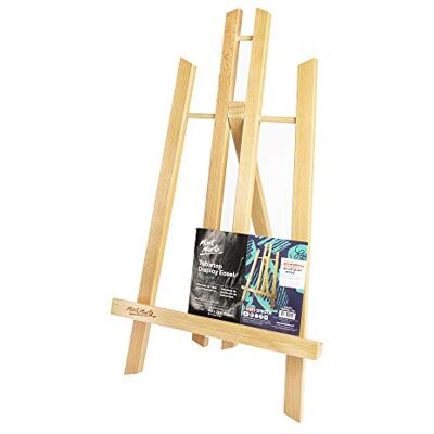 Mont Marte Kleine Tafelschildersezel van beukenhout – medium – compacte ezel – ideaal voor de presentatie van doeken en frames tot 40 cm Mont Marte Kleine Tafelschildersezel van beukenhout – medium – compacte ezel – ideaal voor de presentatie van doeken en frames tot 40 cm