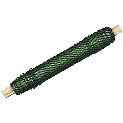 Rayher Bloemendraad, op houten wikkeling, donkergroen, 0,50 mm diameter, 100 g spoel (ca. 50 m), flexibel, stabiel en veelzijdig, te gebruiken als binddraad, draad voor Rayher Bloemendraad, op houten wikkeling, donkergroen, 0,50 mm diameter, 100 g spoel (ca. 50 m), flexibel, stabiel en veelzijdig, te gebruiken als binddraad, draad voor