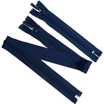 AERZETIX Set van 2 60 cm deelbare spiraalritssluitingen nr. 5 + 8 niet-scheidbare 16 cm spiraalgeleiders nr. 5 donkerblauw decoratieve trekker voor naaien en kleding maken AERZETIX Set van 2 60 cm deelbare spiraalritssluitingen nr. 5 + 8 niet-scheidbare 16 cm spiraalgeleiders nr. 5 donkerblauw decoratieve trekker voor naaien en kleding maken