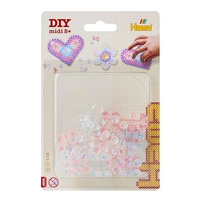 Hama Jewels 4905 Kralen, 12 stuks, knutselaccessoireset met Midi-strijkkralen, diameter 5 mm, voor kinderen vanaf 5 jaar Hama Jewels 4905 Kralen, 12 stuks, knutselaccessoireset met Midi-strijkkralen, diameter 5 mm, voor kinderen vanaf 5 jaar