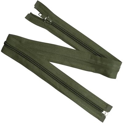AERZETIX Set van 8 spiraalritssluitingen nr. 5 60 cm deelbaar met schuiver van nylon polyester metaal kleur legergroen naaicreaties DIY textiel AERZETIX Set van 8 spiraalritssluitingen nr. 5 60 cm deelbaar met schuiver van nylon polyester metaal kleur legergroen naaicreaties DIY textiel