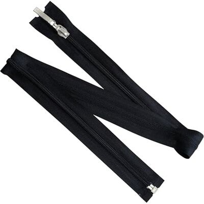 AERZETIX Set van 6 spiraalritssluitingen nr. 5 65 cm deelbaar met decoratieve trekker voor naaien, doe-het-zelf, kleding, tassen, hoezen metaal nylon polyester kleur zwart AERZETIX Set van 6 spiraalritssluitingen nr. 5 65 cm deelbaar met decoratieve trekker voor naaien, doe-het-zelf, kleding, tassen, hoezen metaal nylon polyester kleur zwart