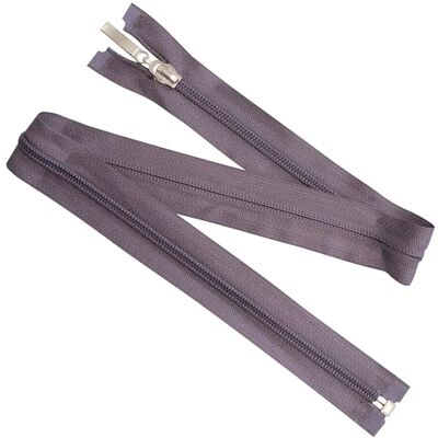 AERZETIX Set van 6 spiraalritssluitingen nr. 5 60 cm deelbaar met decoratieve trekker metaal nylon polyester kleur lila-lichtgrijs naaien creaties DIY kleding AERZETIX Set van 6 spiraalritssluitingen nr. 5 60 cm deelbaar met decoratieve trekker metaal nylon polyester kleur lila-lichtgrijs naaien creaties DIY kleding