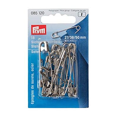 Prym 085121 veiligheidsspelden 27/38/50 mm, zwart, 18 stuks Prym 085121 veiligheidsspelden 27/38/50 mm, zwart, 18 stuks