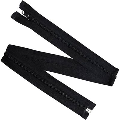 AERZETIX Set van 8 spiraalritsen nr. 5 60 cm deelbaar met schuif van nylon polyester metaal kleur zwart naaien creaties DIY textiel AERZETIX Set van 8 spiraalritsen nr. 5 60 cm deelbaar met schuif van nylon polyester metaal kleur zwart naaien creaties DIY textiel