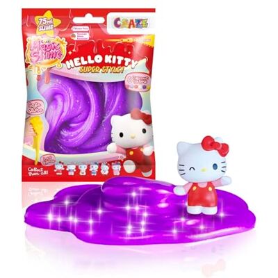 CRAZE Magic Slime Hello Kitty kinderslijm 75 ml in hersluitbare zak met Hello Kitty-figuur om te verzamelen CRAZE Magic Slime Hello Kitty kinderslijm 75 ml in hersluitbare zak met Hello Kitty-figuur om te verzamelen