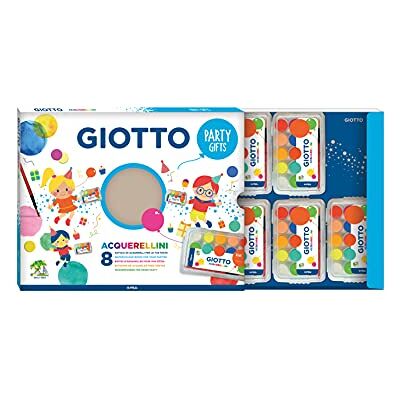 Giotto Party Gifts Waterverf voor feestjes, 8 stuks, 15 tabletten Giotto Party Gifts Waterverf voor feestjes, 8 stuks, 15 tabletten