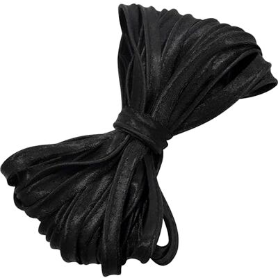 AERZETIX Biezen lint 10 meter x 10 mm gemaakt van polyester materiaal kleur zwart naaien op maat gemaakte kleding decoratieve creaties textielafwerking voor biaiszomen AERZETIX Biezen lint 10 meter x 10 mm gemaakt van polyester materiaal kleur zwart naaien op maat gemaakte kleding decoratieve creaties textielafwerking voor biaiszomen