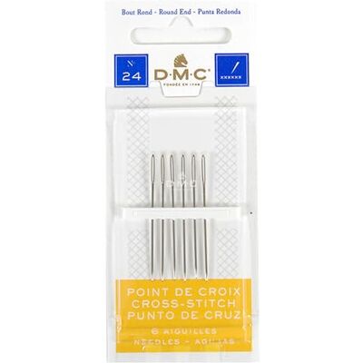 DMC Borduurnaalden zonder tip. Voor kruissteek en andere soorten borduurwerk (naalddikte is 24) DMC Borduurnaalden zonder tip. Voor kruissteek en andere soorten borduurwerk (naalddikte is 24)