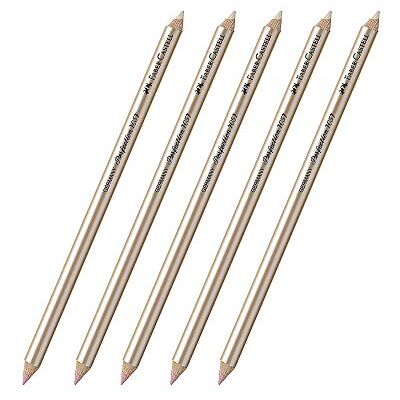 Faber-Castell Perfection Gumpotlood 5 x 7057 dubbele punt zacht en hard. Faber-Castell Perfection Gumpotlood 5 x 7057 dubbele punt zacht en hard.