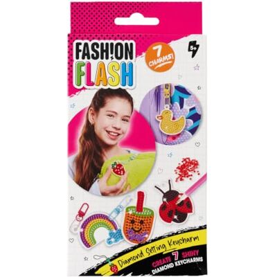 Simba Fashion Flash Diamond Setting 7 stuks acryl hangers, 4 karabijnsluitingen en 9 metalen kogelkettingen, creatieve set om te personaliseren vanaf 5 jaar Simba Fashion Flash Diamond Setting 7 stuks acryl hangers, 4 karabijnsluitingen en 9 metalen kogelkettingen, creatieve set om te personaliseren vanaf 5 jaar