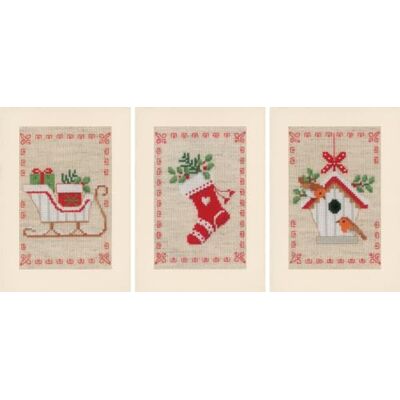 Vervaco Kruissteek Volledige Wenskaart Kit Set (Set van 3) Borduurwerk KERSTMOTIEVEN Vrije tijd Creatieve Huisdecoratie Cadeau DIYca. 10,5 x 15 cm Counted Cross Stitch Borduurwerk Vervaco Kruissteek Volledige Wenskaart Kit Set (Set van 3) Borduurwerk KERSTMOTIEVEN Vrije tijd Creatieve Huisdecoratie Cadeau DIYca. 10,5 x 15 cm Counted Cross Stitch Borduurwerk