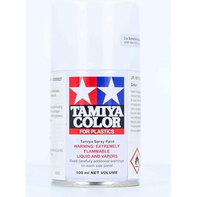 Tamiya 85027 TS-27 spuitverf, mat wit, 100 ml, voor modelbouw van kunststof, modelbouw en knutselaccessoires, 100 ml (1 stuk) Tamiya 85027 TS-27 spuitverf, mat wit, 100 ml, voor modelbouw van kunststof, modelbouw en knutselaccessoires, 100 ml (1 stuk)