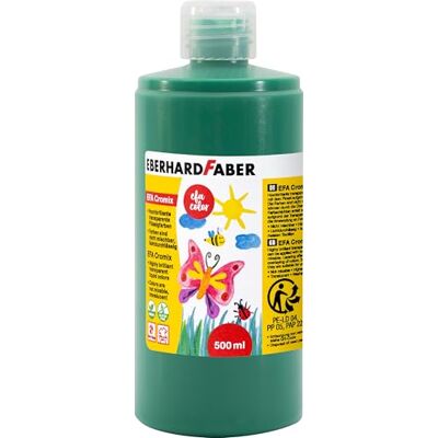 Eberhard Faber EFA Cromix 574963 transparante verf groen 500 ml knutselverf niet mengbaar voor kinderen Eberhard Faber EFA Cromix 574963 transparante verf groen 500 ml knutselverf niet mengbaar voor kinderen