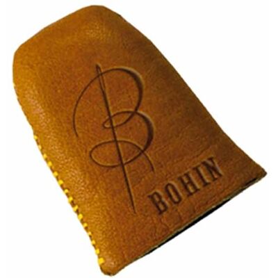 Bohin leer bruin (midden) vingerhoed 1 stuk Bohin leer bruin (midden) vingerhoed 1 stuk