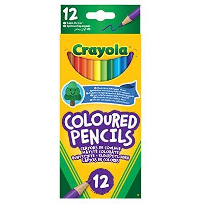 CRAYOLA Colouring Pencils: verschillende kleuren (verpakking van 12), een must voor alle kinderen kunst en knutselsets, ideaal voor kinderen leeftijd 3+ CRAYOLA Colouring Pencils: verschillende kleuren (verpakking van 12), een must voor alle kinderen kunst en knutselsets, ideaal voor kinderen leeftijd 3+