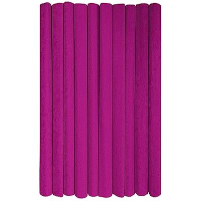 Interdruk 10 rollen crêpepapier voor kinderen, knutselen en decoreren Set van 10 spoelen (50 cm x 200 cm, 28 g/m²) 12 roze Interdruk 10 rollen crêpepapier voor kinderen, knutselen en decoreren Set van 10 spoelen (50 cm x 200 cm, 28 g/m²) 12 roze