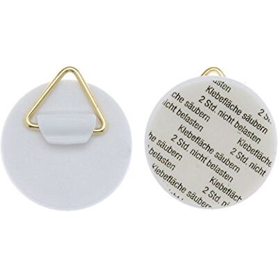 GLOREX 6 1716 900 set van 4 zelfklevende wandhouders ca. 30 mm draagkracht ca. 400 g per stuk voor het eenvoudig ophangen van borden GLOREX 6 1716 900 set van 4 zelfklevende wandhouders ca. 30 mm draagkracht ca. 400 g per stuk voor het eenvoudig ophangen van borden